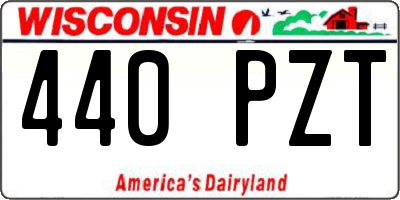 WI license plate 440PZT