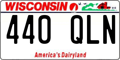 WI license plate 440QLN