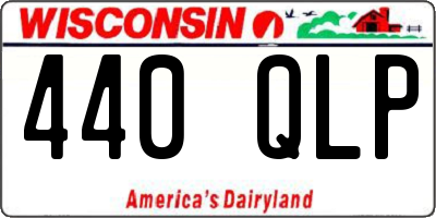 WI license plate 440QLP