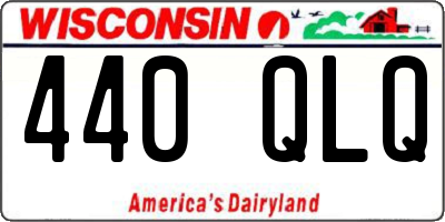 WI license plate 440QLQ