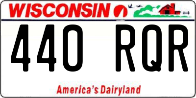 WI license plate 440RQR