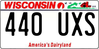WI license plate 440UXS