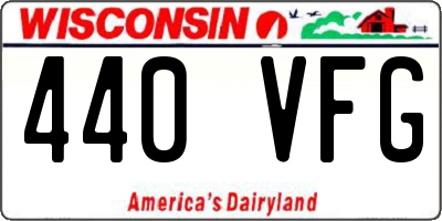 WI license plate 440VFG