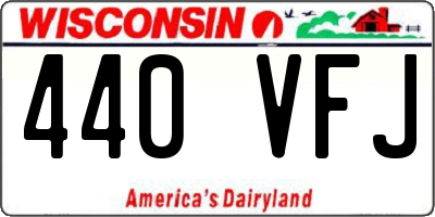 WI license plate 440VFJ