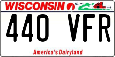WI license plate 440VFR