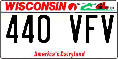 WI license plate 440VFV