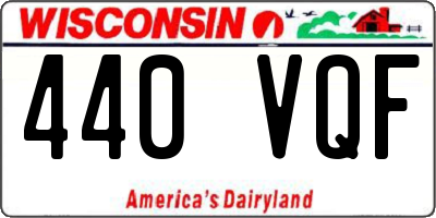 WI license plate 440VQF