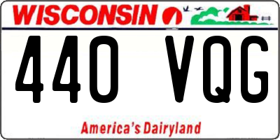 WI license plate 440VQG