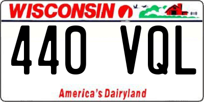 WI license plate 440VQL