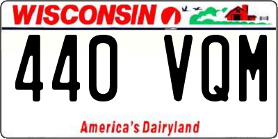 WI license plate 440VQM