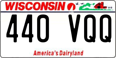 WI license plate 440VQQ