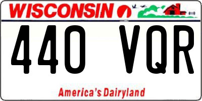 WI license plate 440VQR