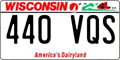 WI license plate 440VQS