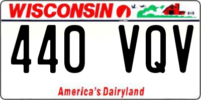 WI license plate 440VQV