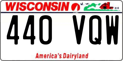 WI license plate 440VQW