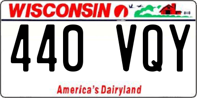 WI license plate 440VQY