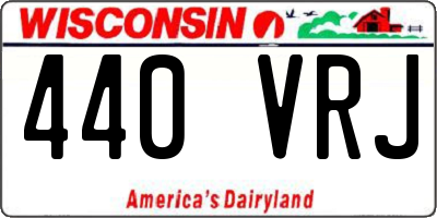 WI license plate 440VRJ