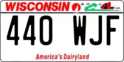 WI license plate 440WJF