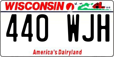 WI license plate 440WJH