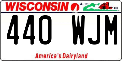 WI license plate 440WJM
