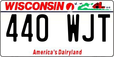 WI license plate 440WJT