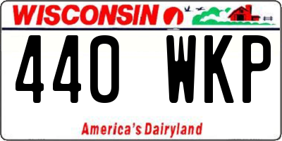 WI license plate 440WKP