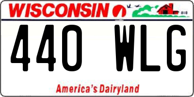 WI license plate 440WLG