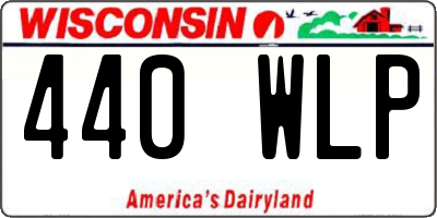 WI license plate 440WLP
