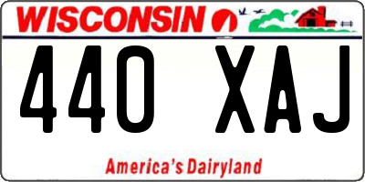WI license plate 440XAJ