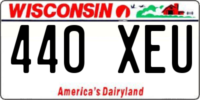 WI license plate 440XEU