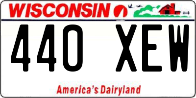 WI license plate 440XEW