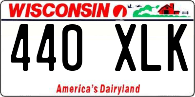 WI license plate 440XLK