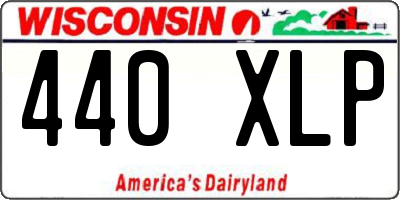 WI license plate 440XLP