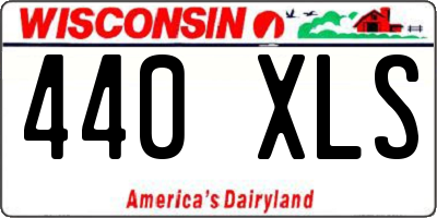 WI license plate 440XLS