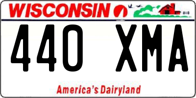 WI license plate 440XMA