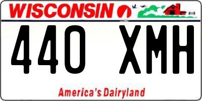 WI license plate 440XMH
