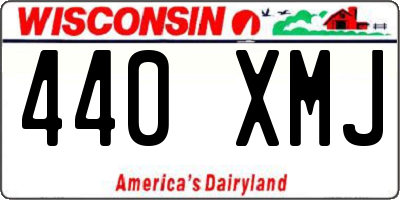 WI license plate 440XMJ