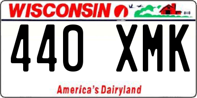 WI license plate 440XMK