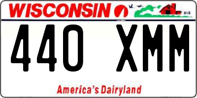 WI license plate 440XMM
