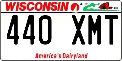 WI license plate 440XMT