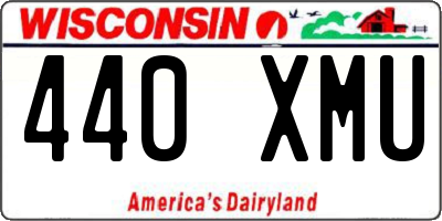 WI license plate 440XMU