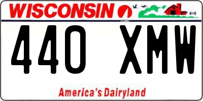 WI license plate 440XMW