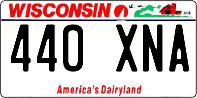 WI license plate 440XNA