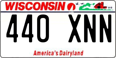 WI license plate 440XNN