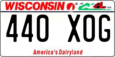 WI license plate 440XOG
