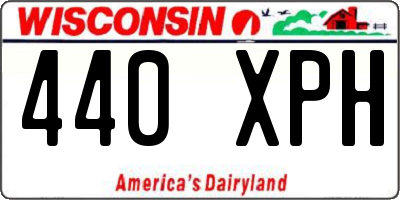 WI license plate 440XPH