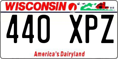 WI license plate 440XPZ
