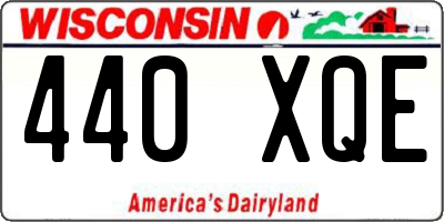WI license plate 440XQE