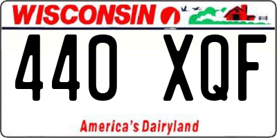 WI license plate 440XQF