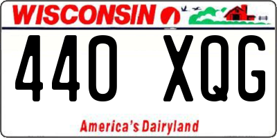 WI license plate 440XQG